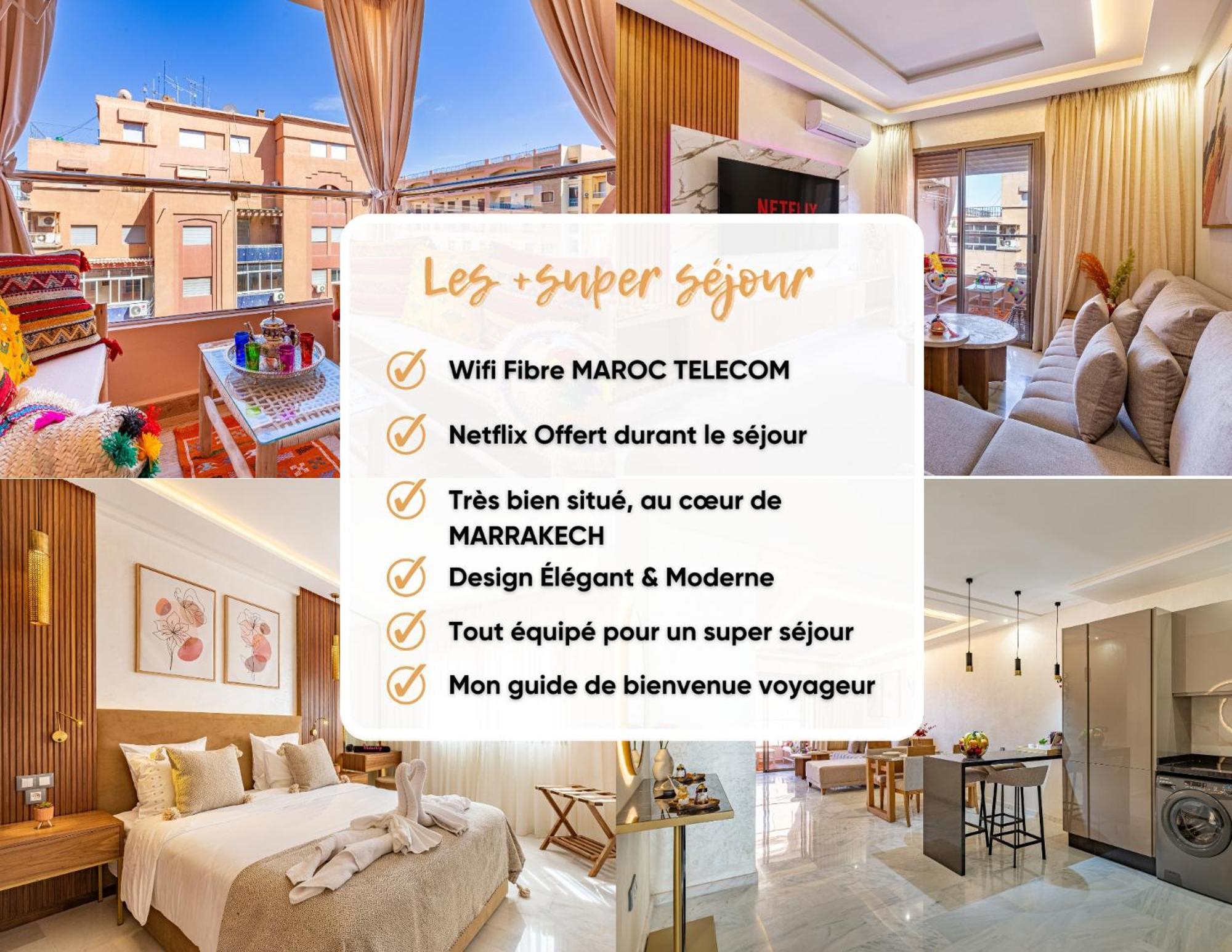 Magnifique Appartement Unique Et Central! Marrakesh Ngoại thất bức ảnh